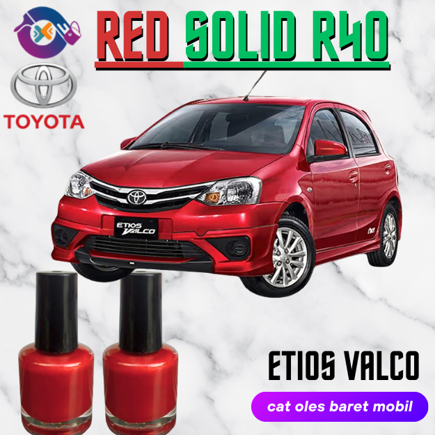 CAT OLES PENGHILANG BARET MOBIL TOYOTA ETIOS VALCO MERAH/RED SOLID R40 TERMURAH BISA COD