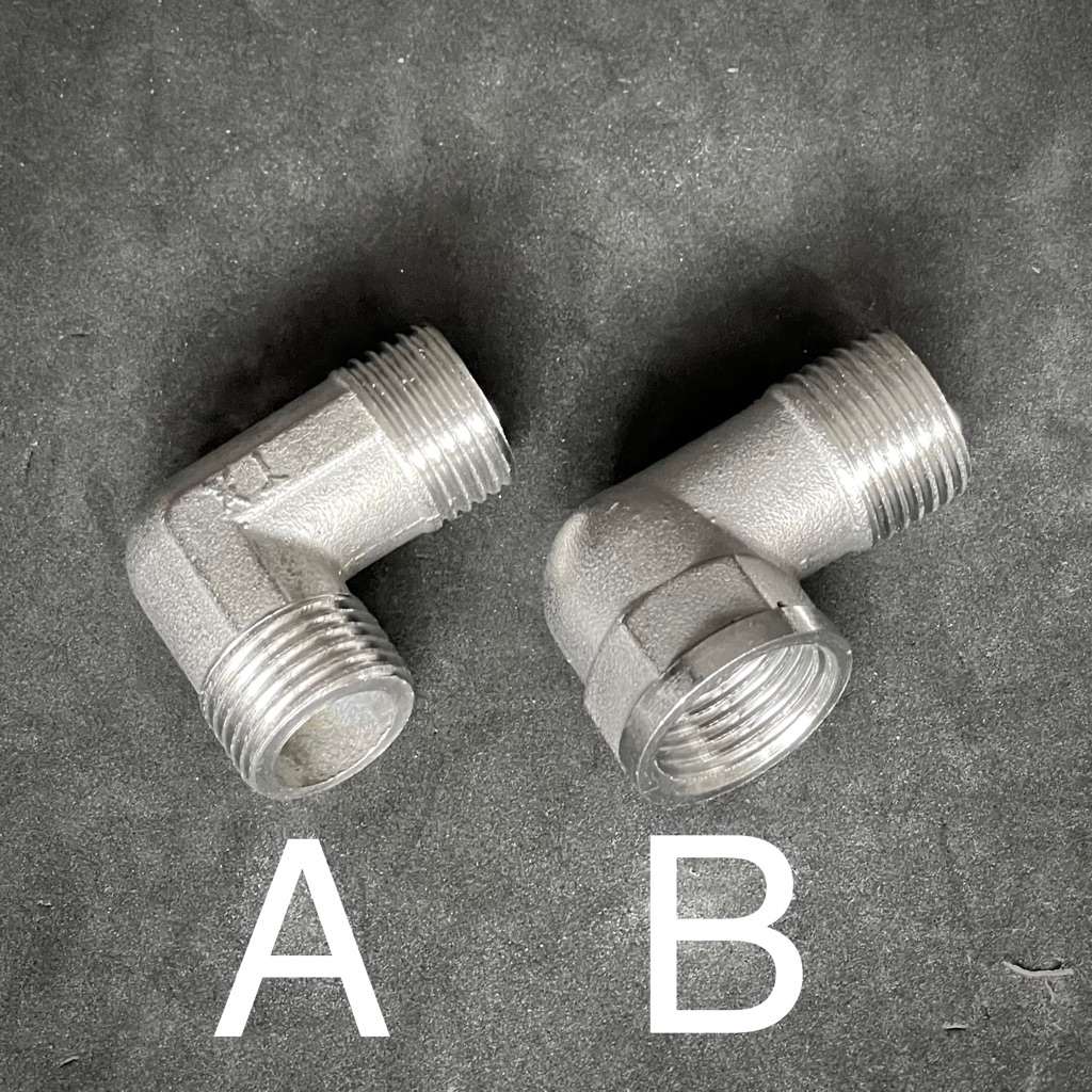 Sambungan L drat luar dalam 1/2" / knie drat luar dalam 1/2"  / knie drat luar 1/2" / knie drat dala