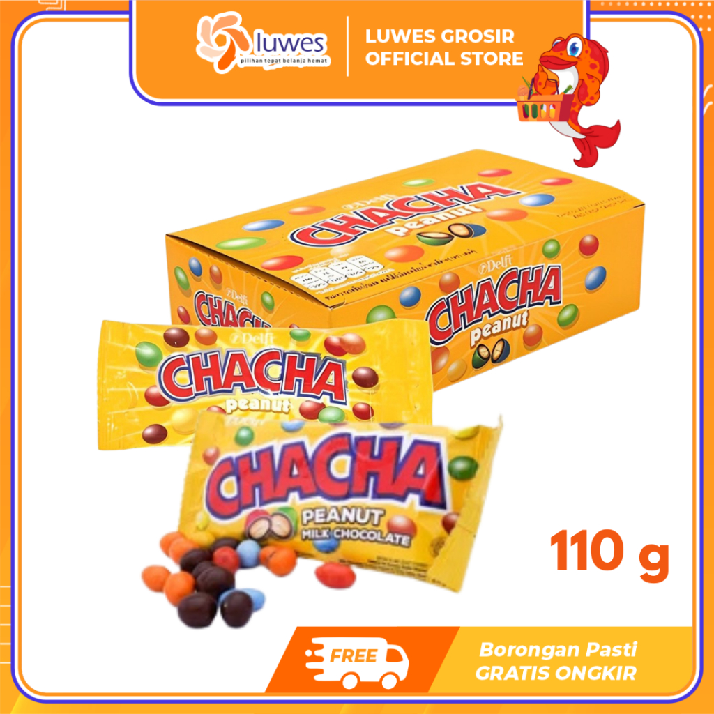 

[GROSIR] 1 BOX Delfi Chacha Coklat Kacang Termurah