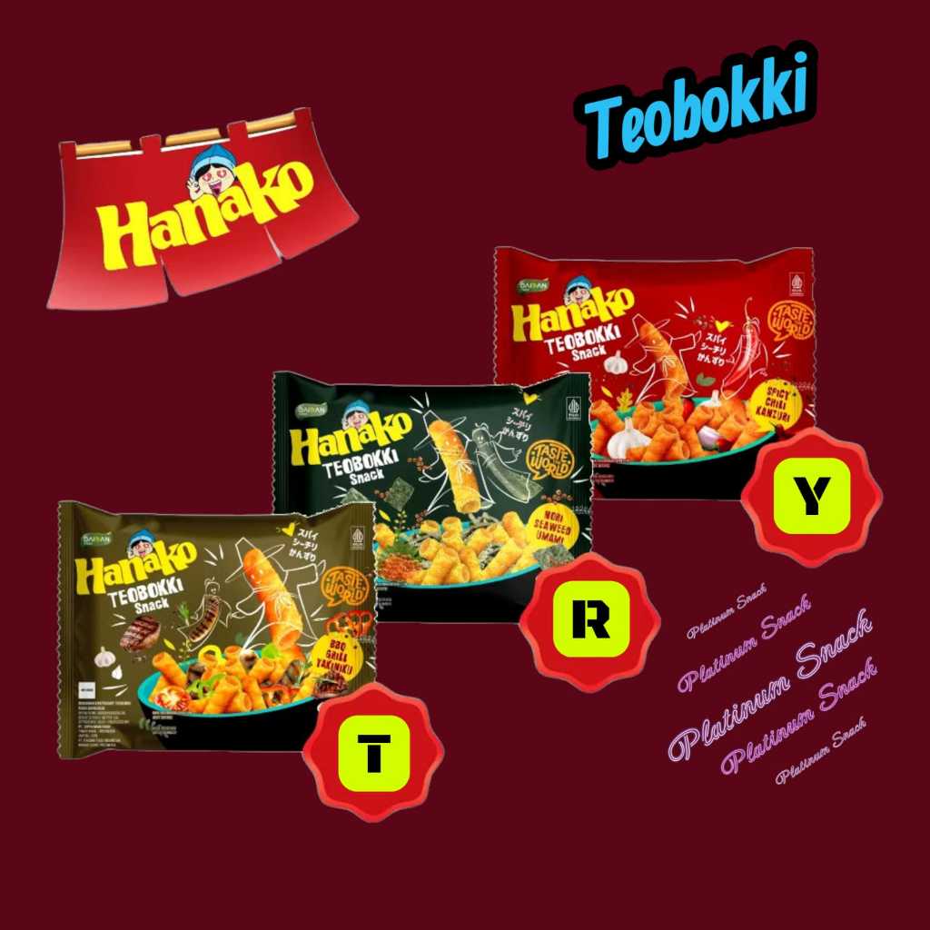 

Teobokki Hanako Snack | Isi 10 Bks