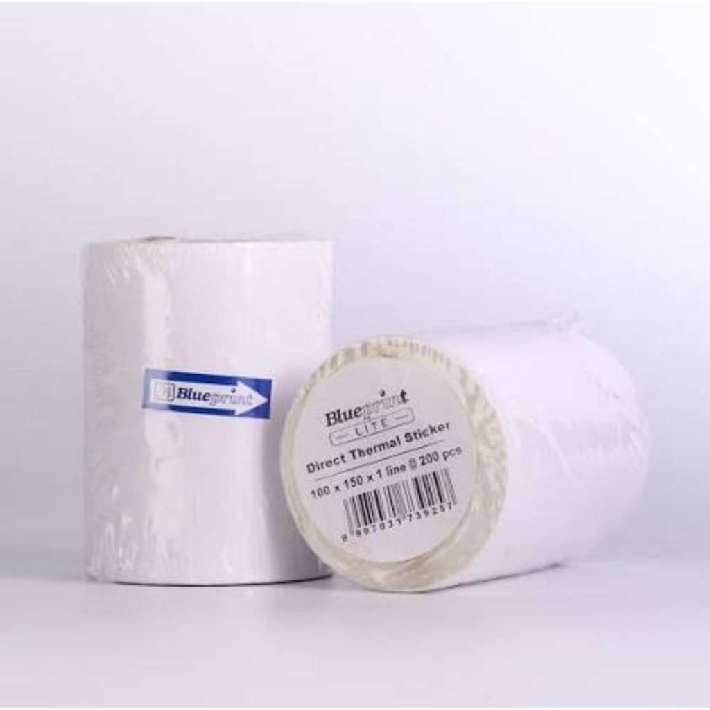 

BLUEPRINT PAPER STICKER THERMAL 100x150 MM @200 PCS