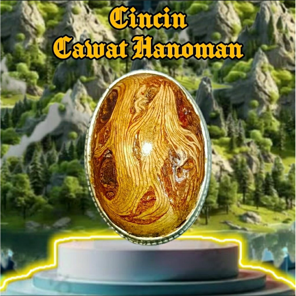CINCIN AKIK KAYU CAWAT HANOMAN