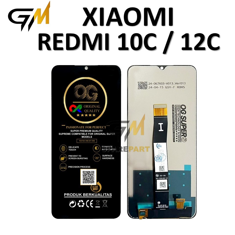 LCD TOUCHSCREEN XIAOMI REDMI 10C / 12C ORIGINAL 100% FULLSET