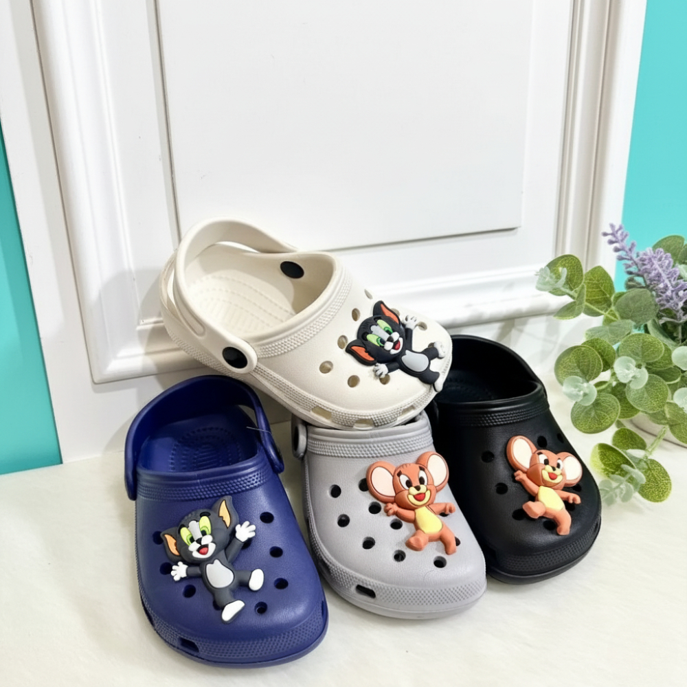 Sandal Selop Anak Karakter Tom&Jerry Bakpao Anti Slip Anti Air Ringan Nyaman S251TJ