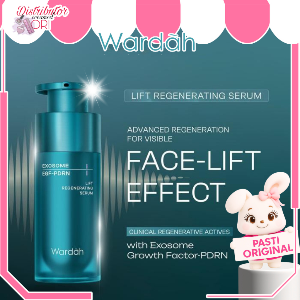 Wardah EXOSOME + PDRN Lift Regenerating Serum 30 Ml | Distributor Cream Ori