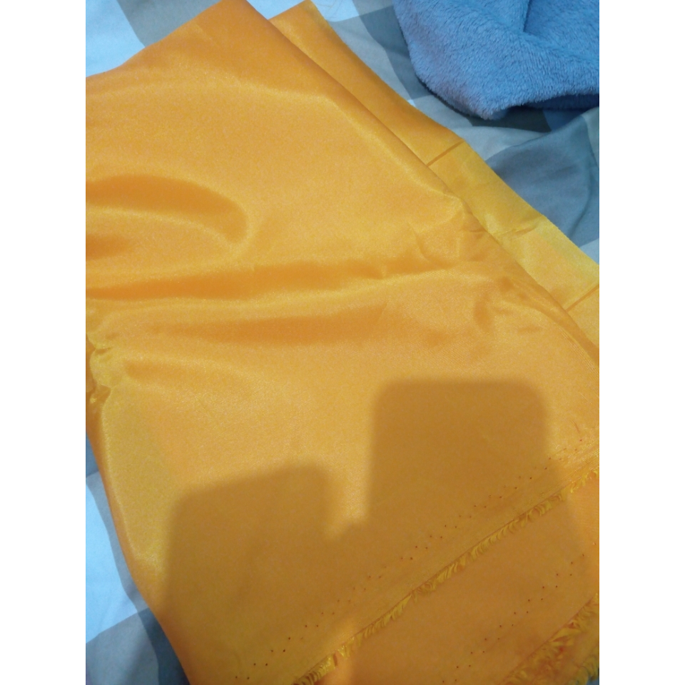 Kain Peles Gold atau Kuning Telur Asin 9 Meter