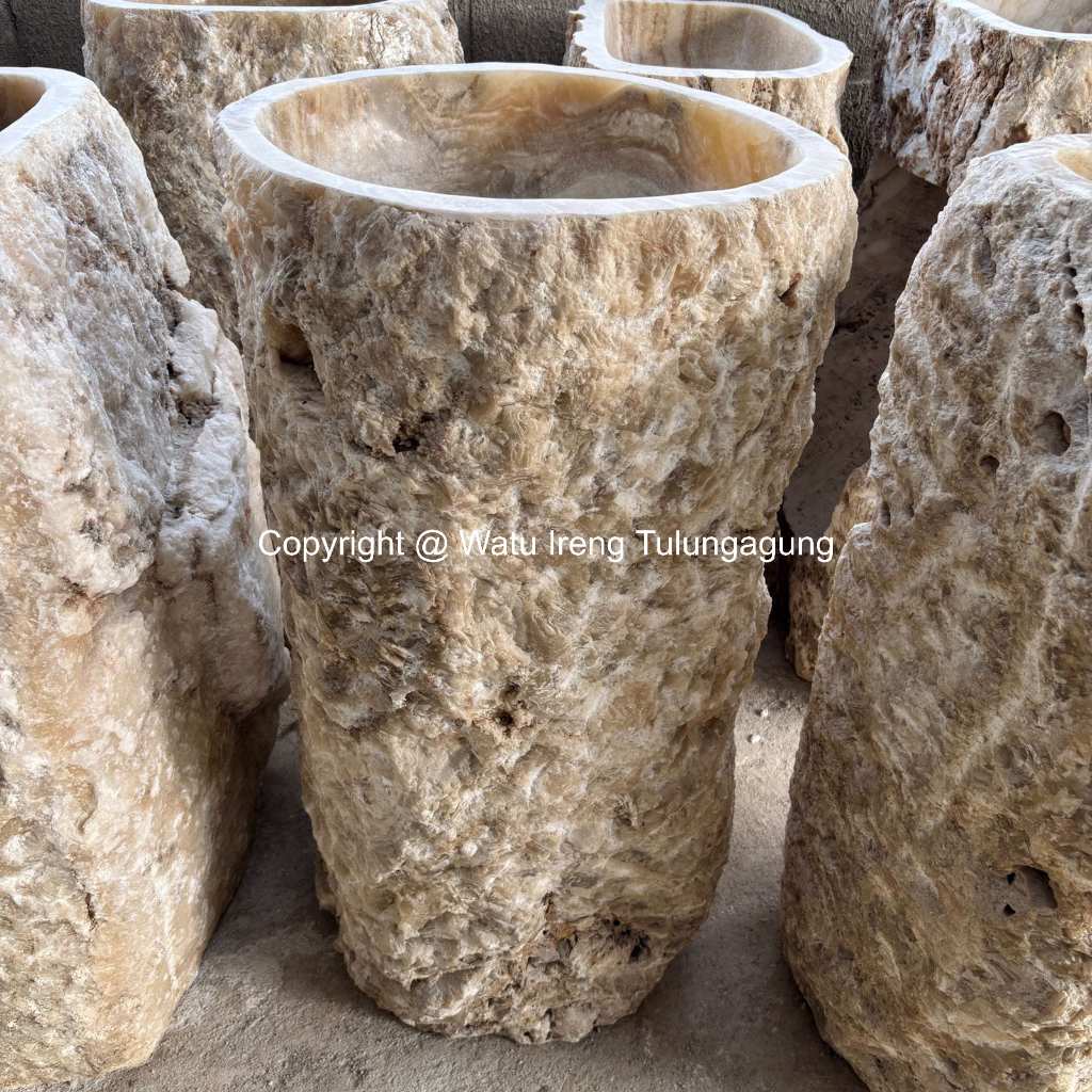 Wastafel Pedestal Onix Natural | Wastafel Onix