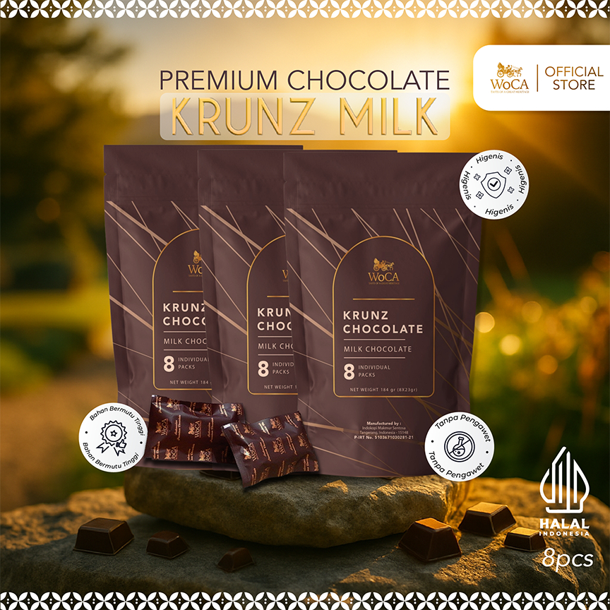 

WoCA Krunz Chocolate Milk 3 x 8 individual packs - Pouch