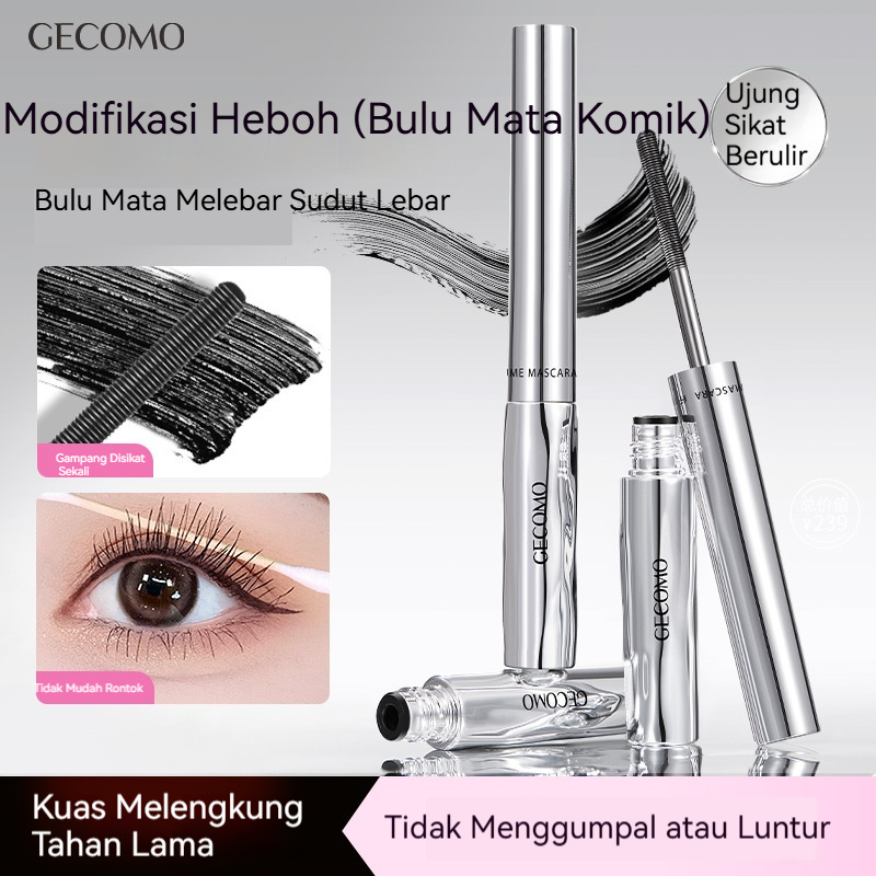 (READY&ORI) GecomO Maskara Pelangsing Tahan Air Non Smudge