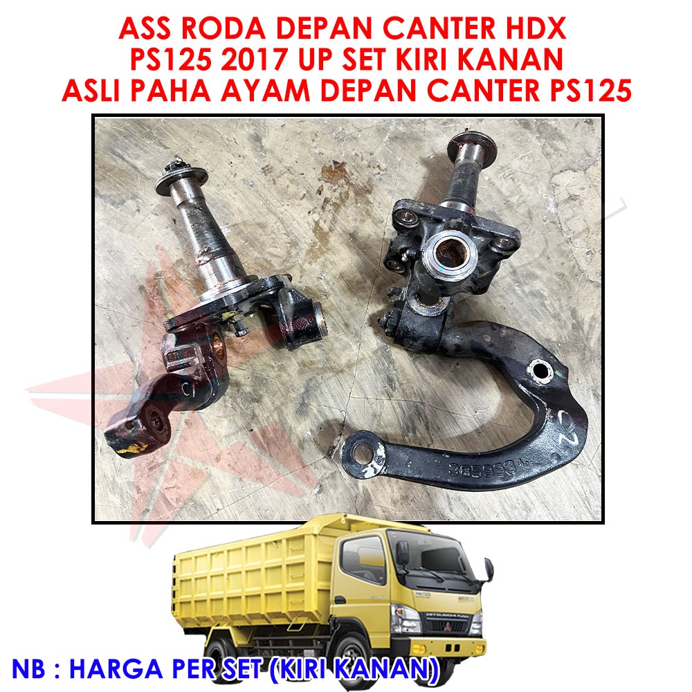 ASS RODA DEPAN CANTER HDX PS125 2017 UP SET KIRI KANAN ASLI PAHA AYAM DEPAN CANTER PS125