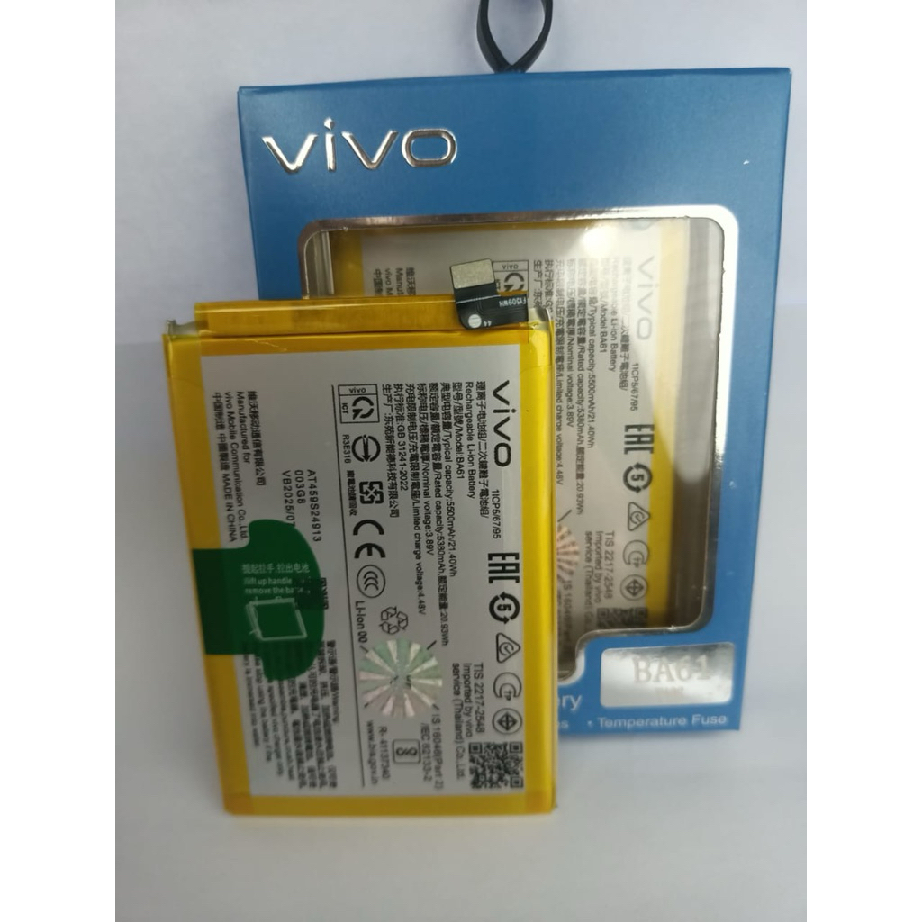 Batre  VIVO Y19s GT 5G / VIVO V2459 ORIGINAL 100% Model Battery Batrei BA61 BA-61 Baterai