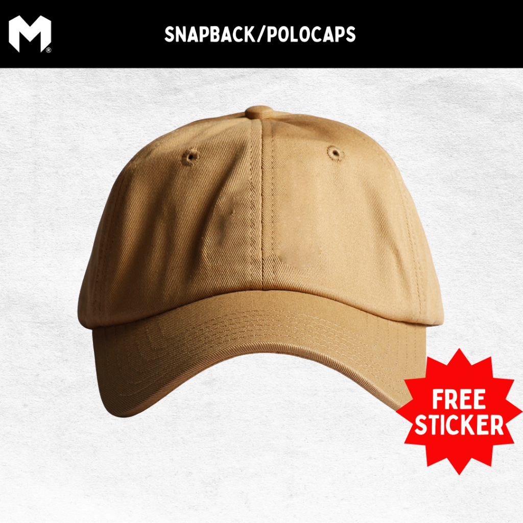 Maxisupply Snapback Polos Cream | Topi Pria | Polo Cap | Topi Baseball