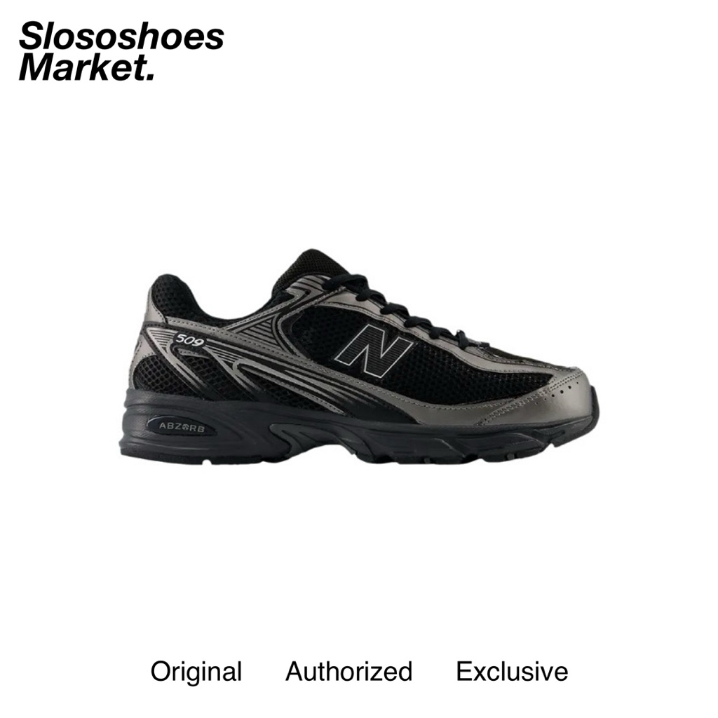 New Balance 509 - Black Silver Metallic (U509E1)