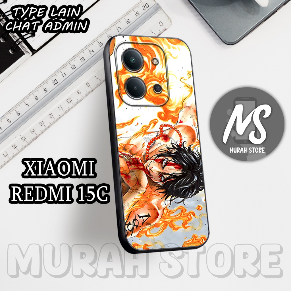 Softcase Karet REDMI 15C /MS3/Motif ANIME/Case Hp REDMI 15C/Silikon REDMI 15C