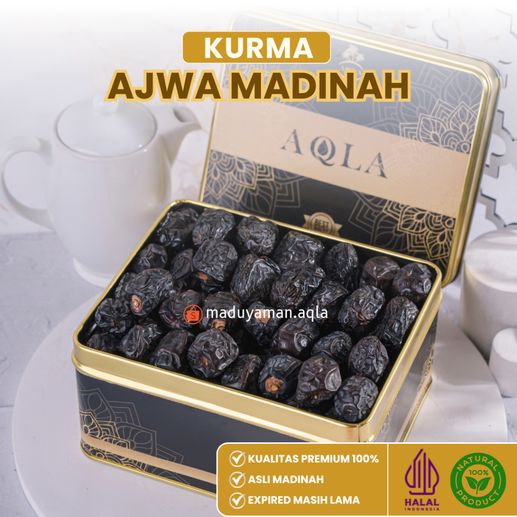 Kurma Ajwa Madinah Kurma Nabi Kurma Ajwah Kurma Madinah Kurma Kering Buah Buahan Kurma AQLA