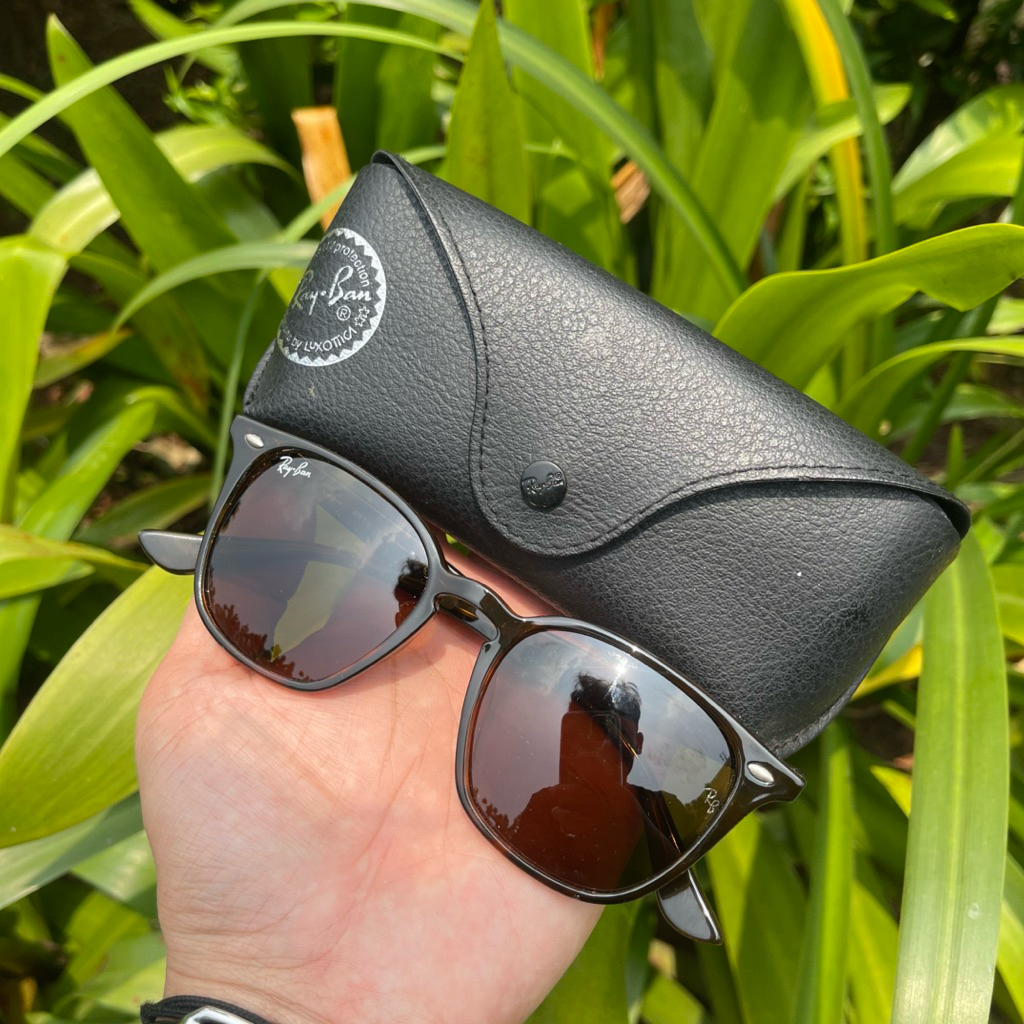 FRAME KACAMATA SECOND ORYGINAL RAY BAN SUNGLASES RB4258 BROWN LENSES AND TORTOISE FRAME