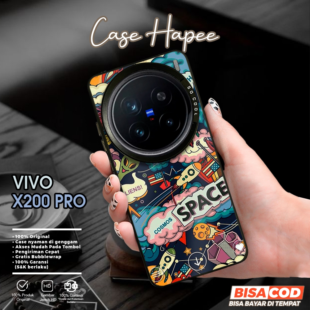 Casing Vivo X200 Pro Casehapee [AST2] Casing So Cool Premium Matte Softcase IMD Hybrid Hologram