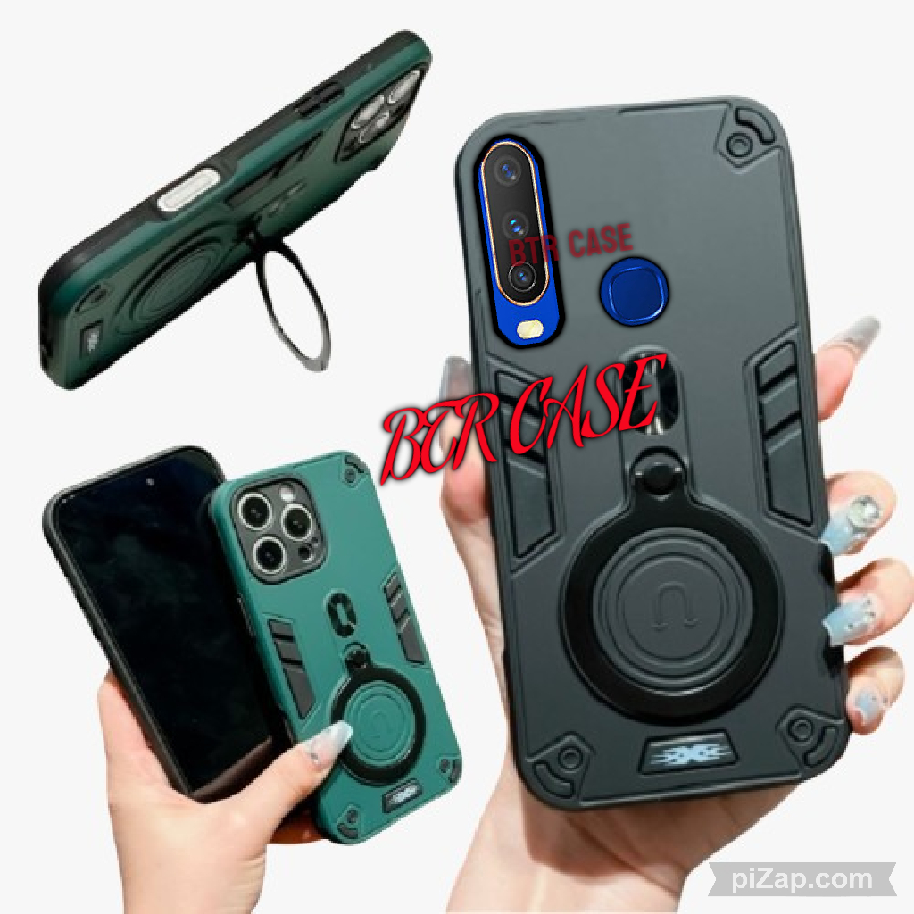 CASING HP UNTUK OPPO A31 2020 CASE ROBOT HIT EYE RING PROTEKSI CAMERA CASING STANDING COVER