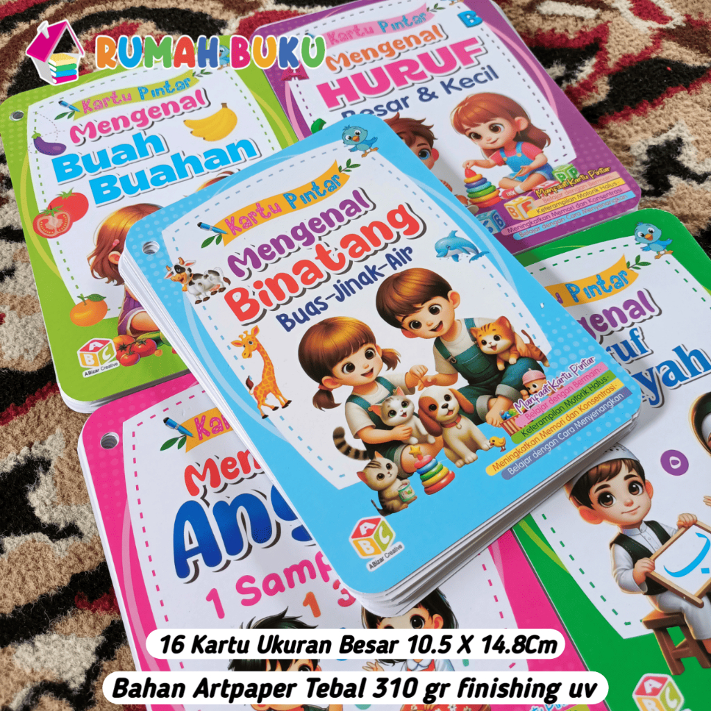 Flash Card Besar Untuk Balita & Anak Anak