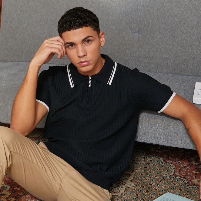 COOGEN - Alaric Polo Knit Top | Baju Atasan Pria