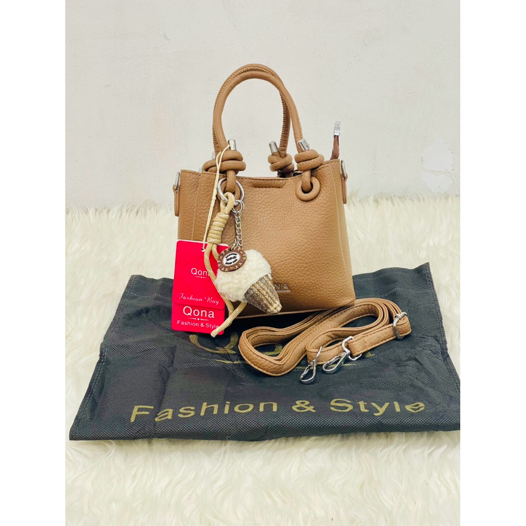 QONA bags original  tas selempang  tiga ruang