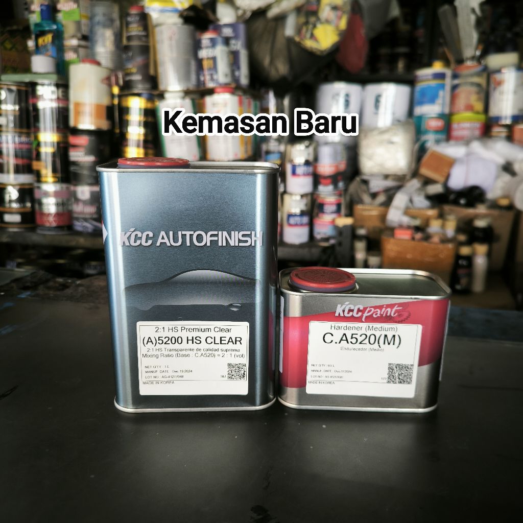 Clear KCC 5200 HS Premium, 1½ Liter Set Clear dan Hardener 2:1