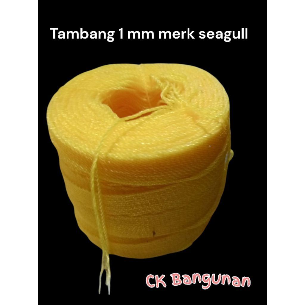 

Tali Tambang PE 1 mm merk seagull harga per rol