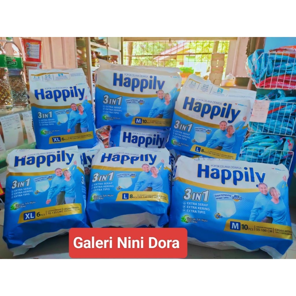 Popok Happily / Popok Dewasa / Tipe Celana / Kota Padang