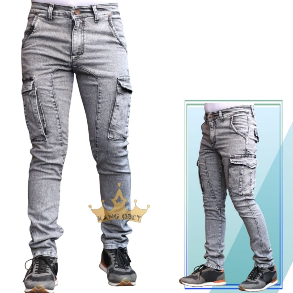 Cargo jeans pria/Celana cargo pria/Celana cargo gunung pria original bandung