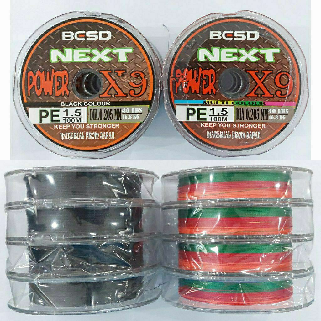 Senar PE BESD Next Power X9 - Senar PE Konekting 100M x 10