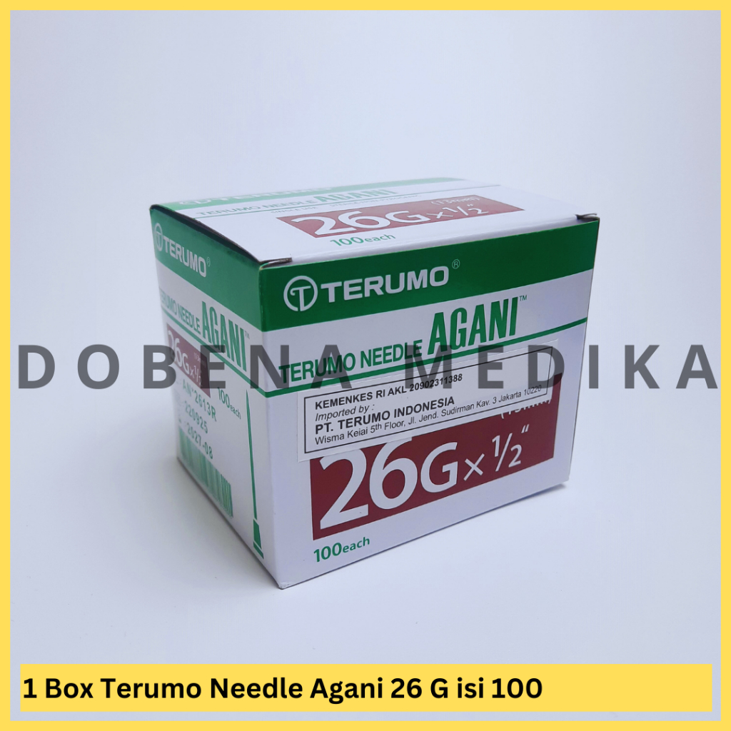 Needle 26G Terumo Box 100 Pcs / Needle Terumo 26 G AGANI
