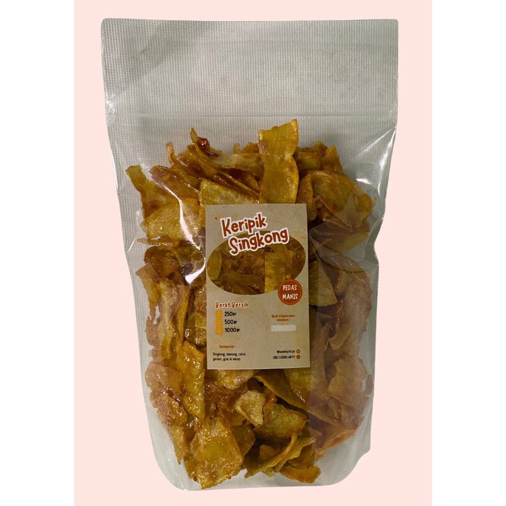 

KERIPIK SINGKONG PEDAS MANIS 250 GRAM