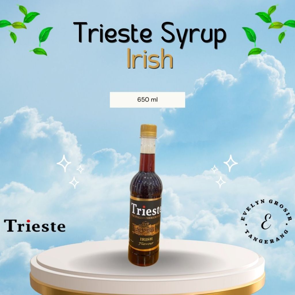 Trieste Syrup Irish Cream 650ml - Trieste Syrup Irish Cream