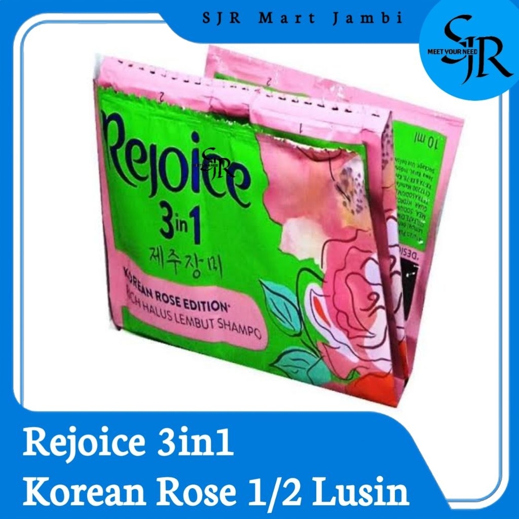 [Sampo] Rejoice 3in1 - Korean Rose 1/2 Lusin | Sachet isi 6 pcs