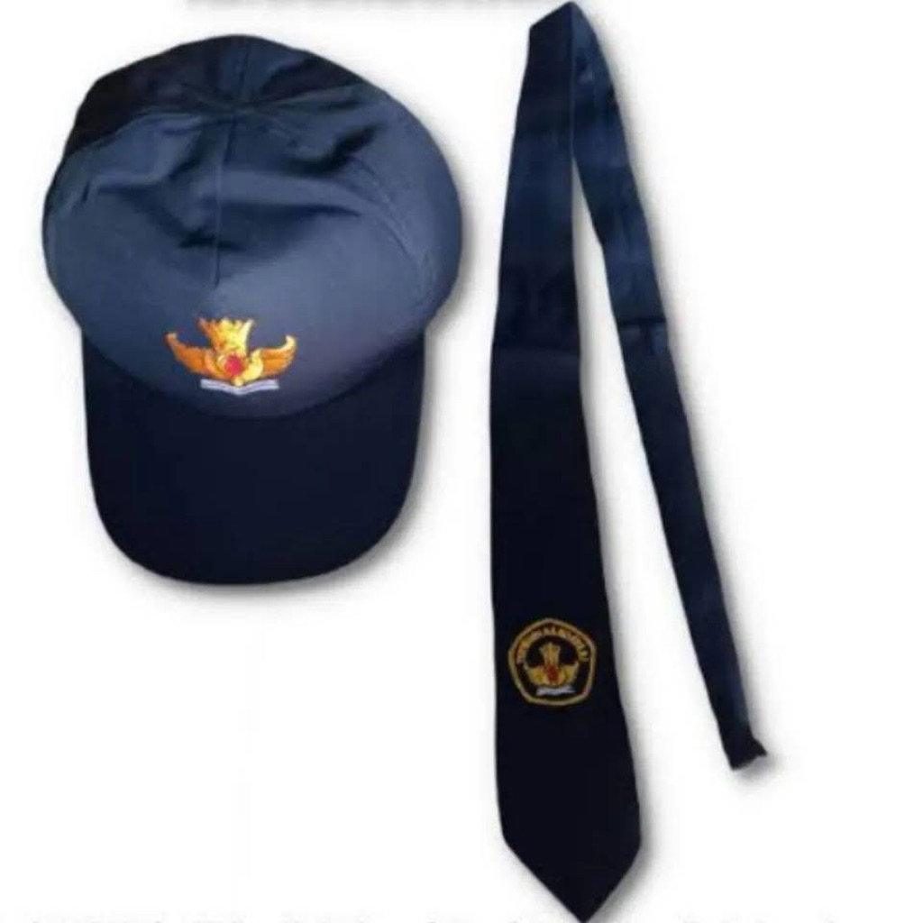 Paket hemat topi dan dasi SMP