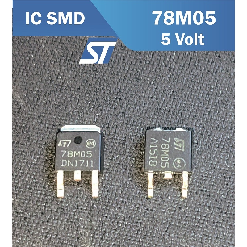 78M05 SMD IC Chip Voltage REGULATOR SMD ST 7805 5V 0.5A 500mA TO-252 DPACK D-PACK