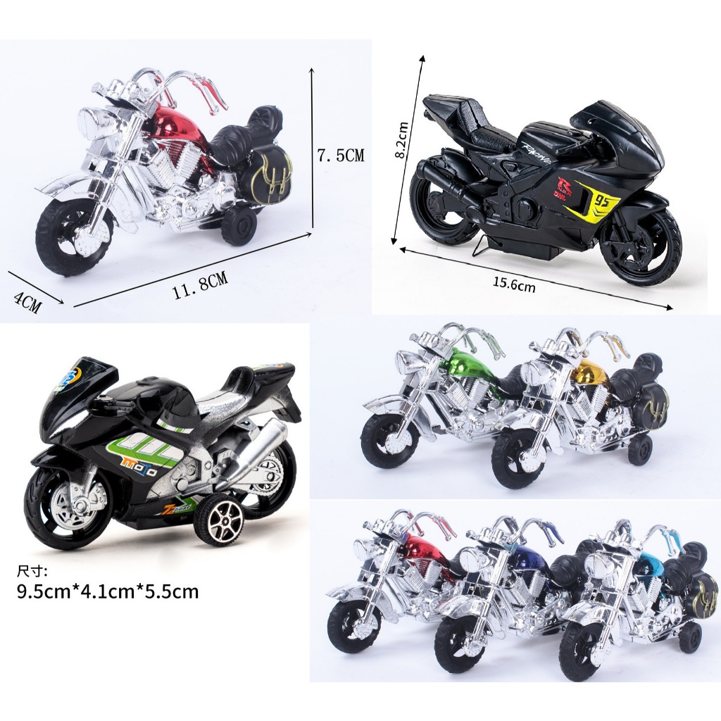 Hiasan kue cake topper moge motor gede plastik sepeda motor mainan Moge Harley