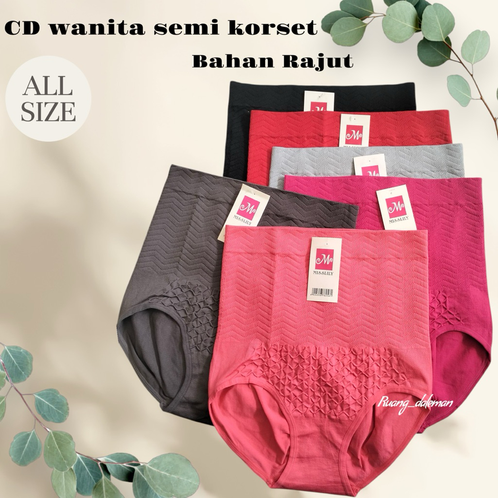 CD KORSET, CELANA SEMI KORSET, CD KORSET BAHAN RAJUT MELAR