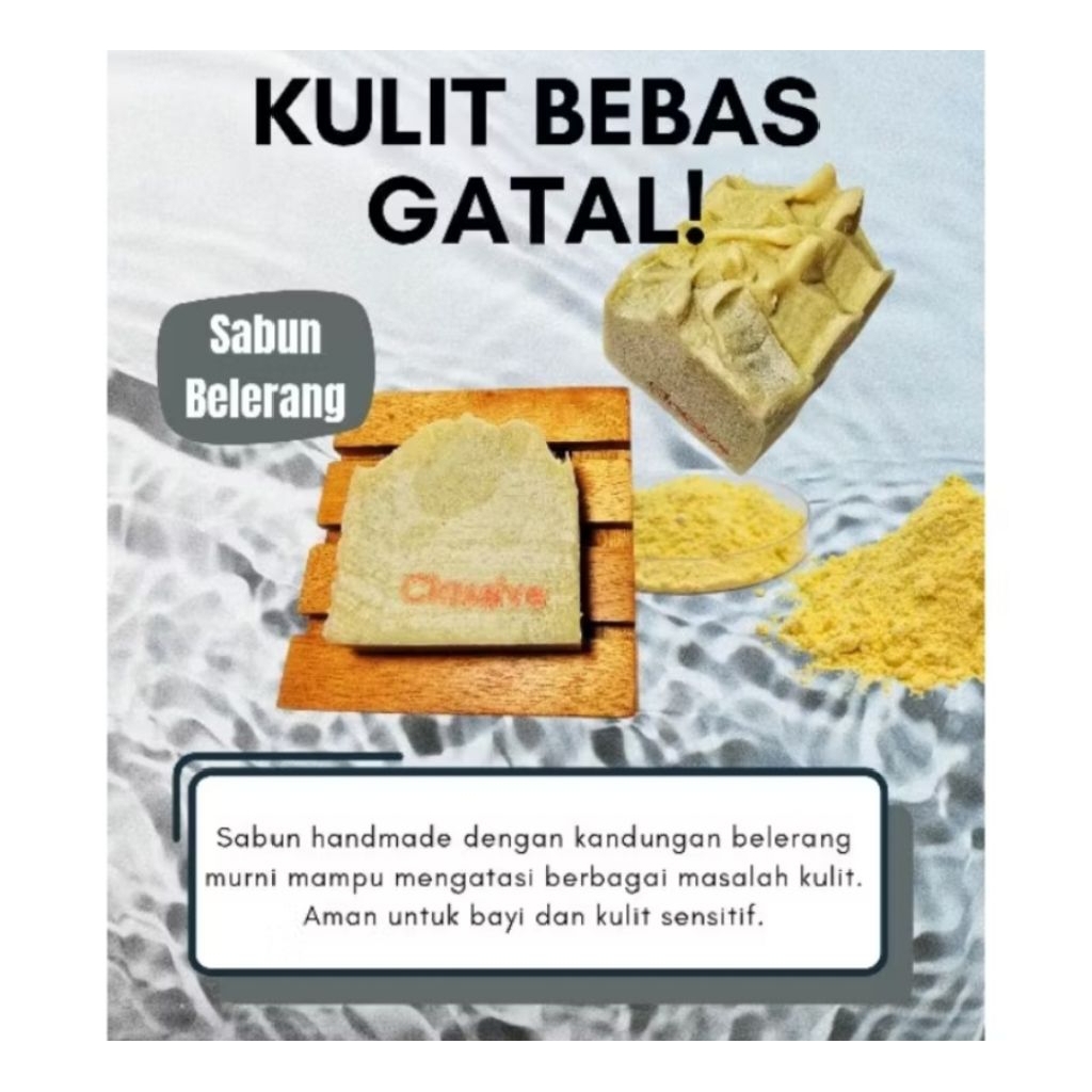 SABUN BELERANG || Mengobati kulit gatal Panu Kurap Kadas Kutu air eksim secara alami aman untuk bayi