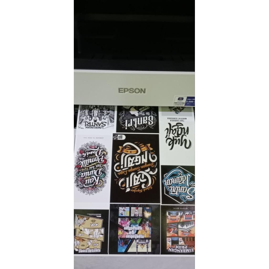 cetak stiker custom vinyl-ukuran A4