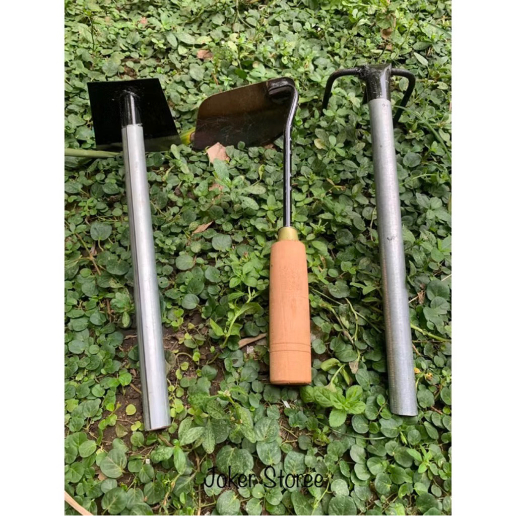 Promo Alat Berkebun isi 3pcs Cangkul Mini Bahan Plat Besi - Gathul Mining - Wangkil Mini - Wangkil -
