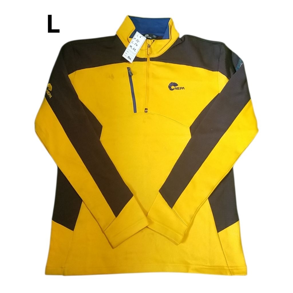 Nepa size L baselayer outdoor second inner polar tebal kaos gunung bekas baju half zip sweater