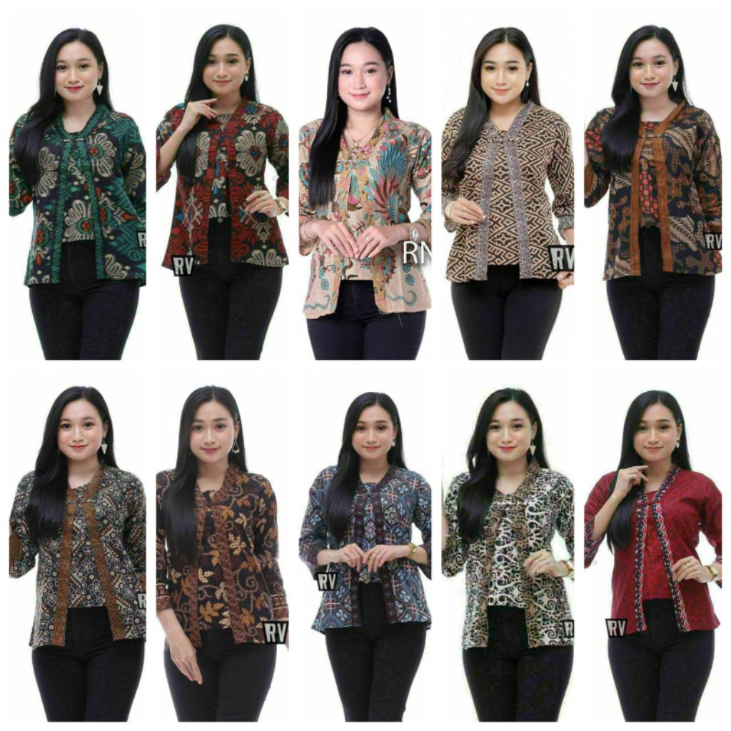 Baju batik wanita model kebaya batik kantoran batik wanita terlaris