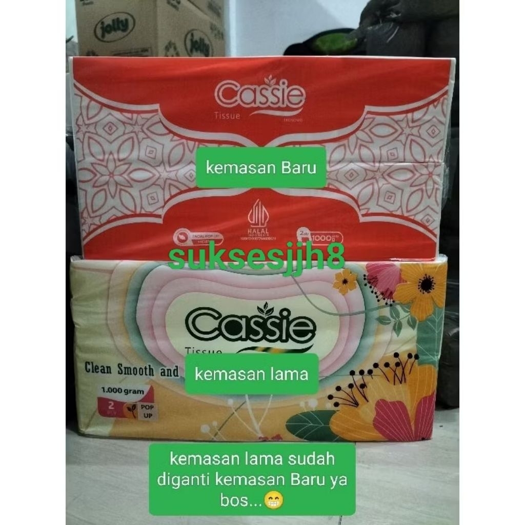 Tissue Cassie Refil Pop Up 1000gram/Tisu Cassie Pop Up 1000gram