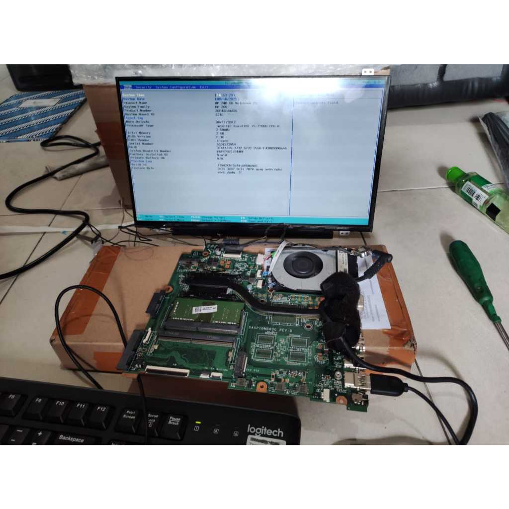 MAINBOARD HP 240 G6 VGA Atiradeon Motherboard  HP 14 bs bw 14-bs 240 245 246 G6 INTEL CORE i5-7200U 