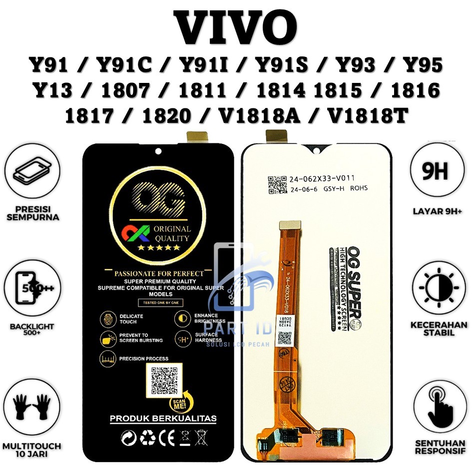 LCD TOUCHSCREEN VIVO Y91 / Y91C / Y91I / Y91S / Y93 / Y95 / Y13 / 1807 / 1811 / 1814  1815 / 1816 / 