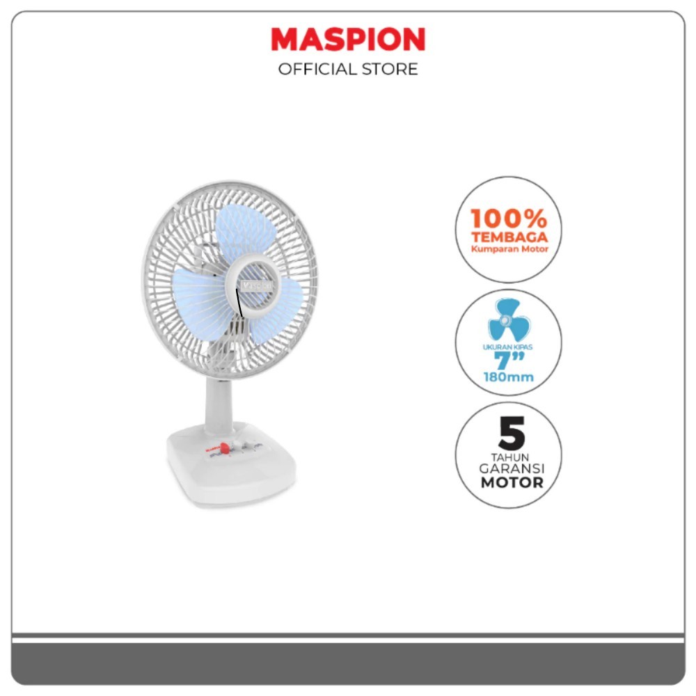Maspion Kipas Angin Meja Desk Fan 7 Inch F-18 DE