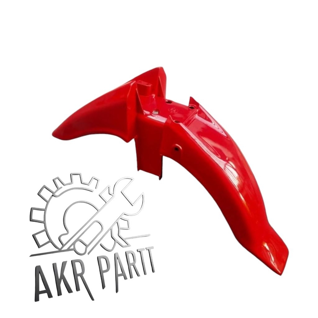 slebor spakbor depan Kawasaki Kaze r Warna merah