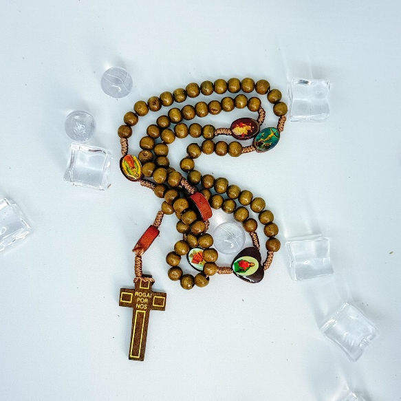 Kalung Rosario Kayu Katolik