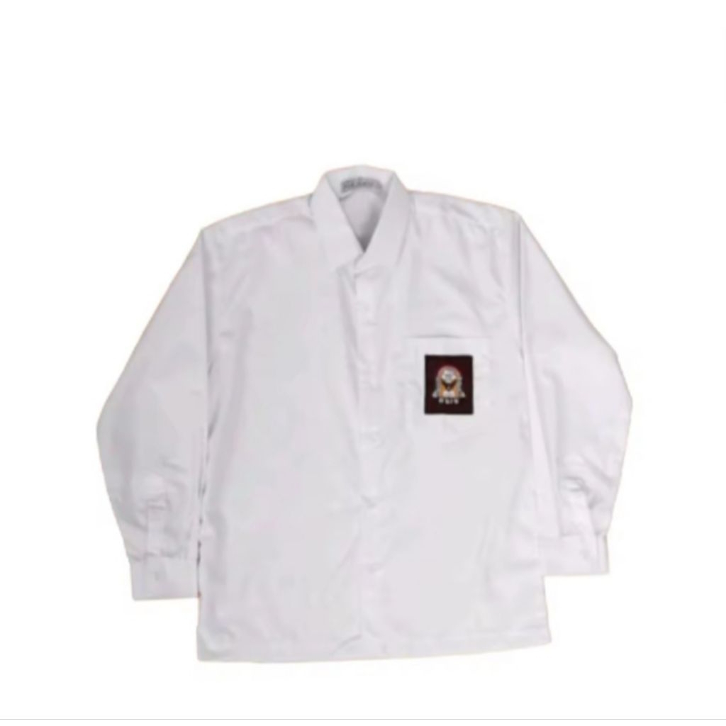 SERAGAM SMA PUTIH LENGAN PANJANG TEBAL/BAJU PUTIH SEKOLAH SMA DENGAN PANJANG/BAJU SERAGAM PUTIH SMA 